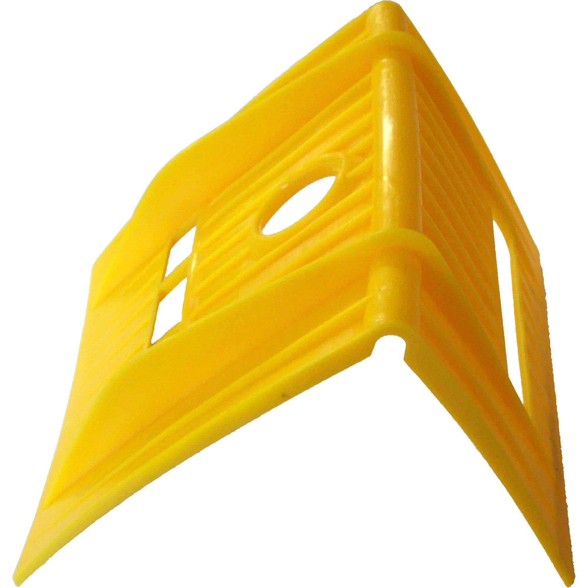 Equerre de protection de coin pour sangle 75 mm, jaune