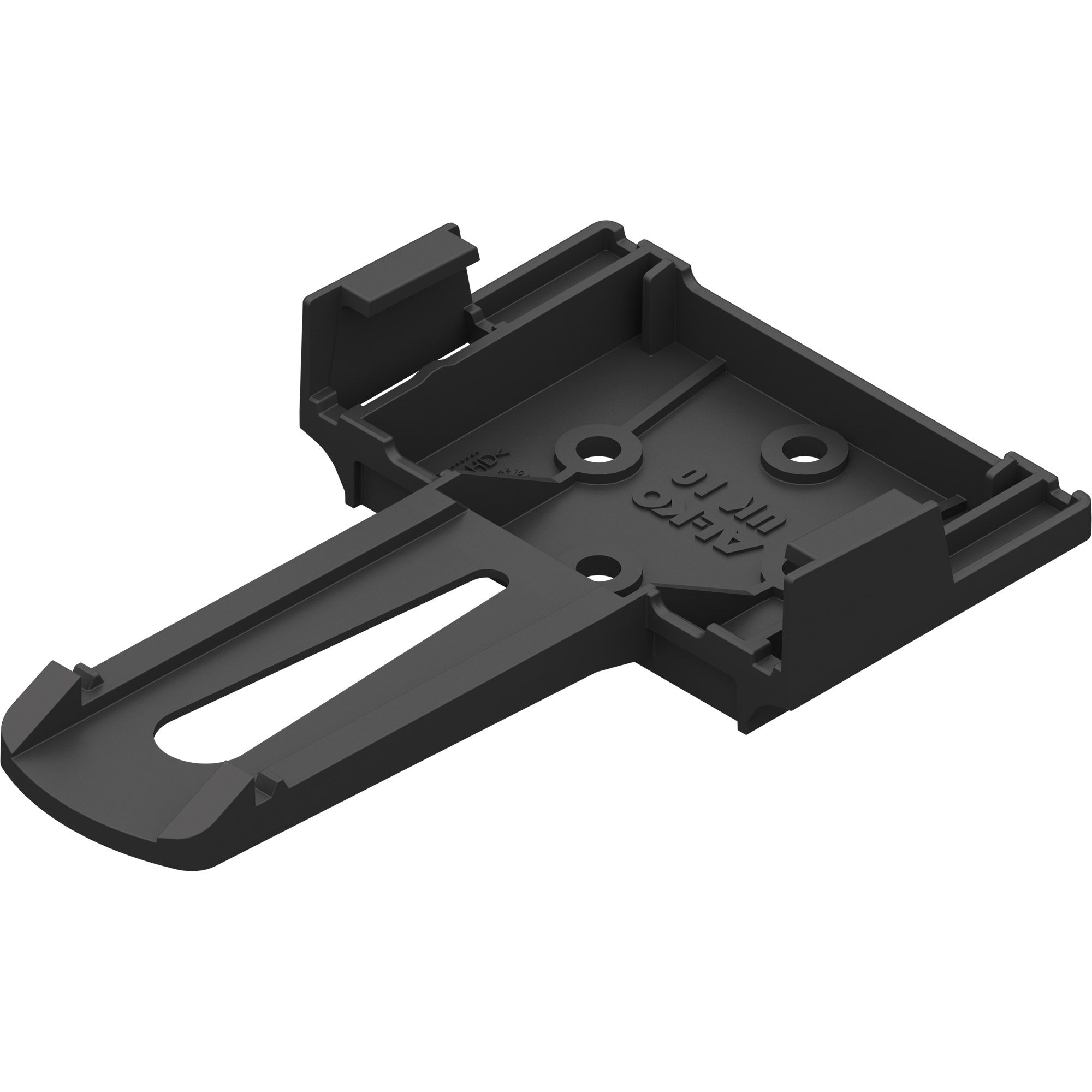 Support de câle de roue, PVC noir