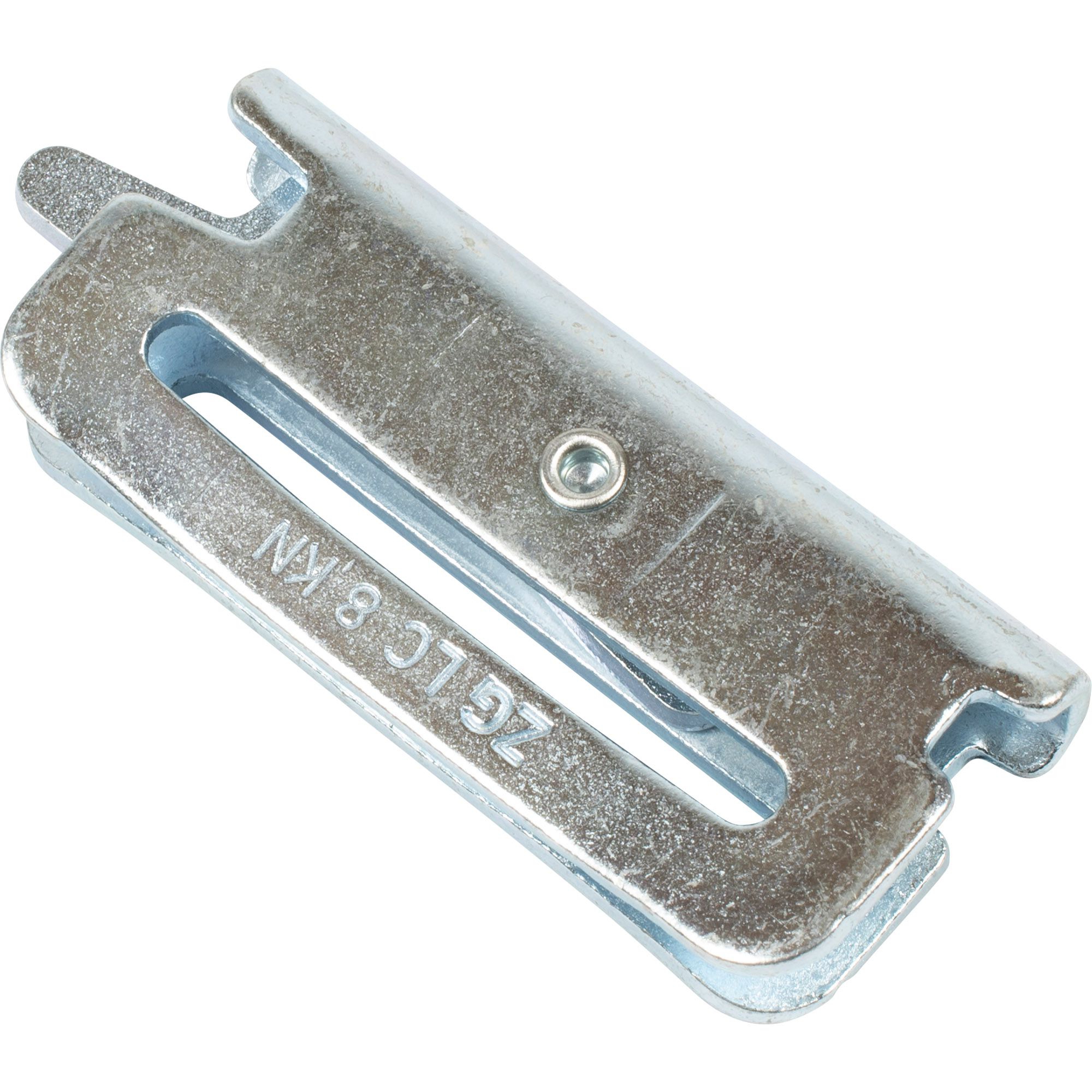 Pièce d'accroche pour rail mixte, pour sangle largeur 45 mm maxi